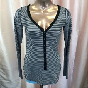 Lululemon Athletica Long Sleeve Henley Shirt